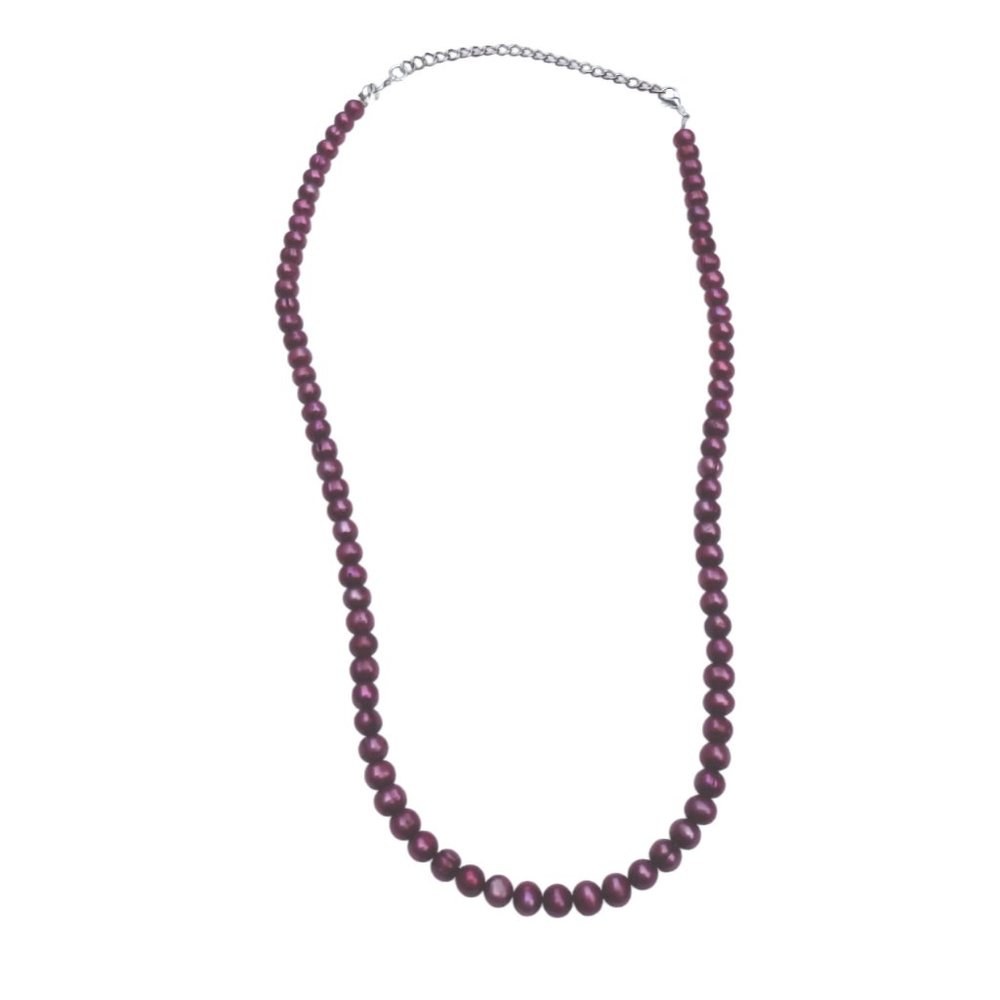 Red Freshwater Pearl Necklace 860